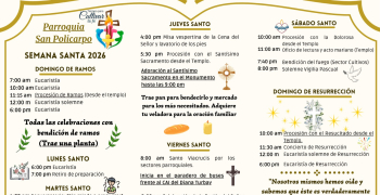 Programacion semana Santa